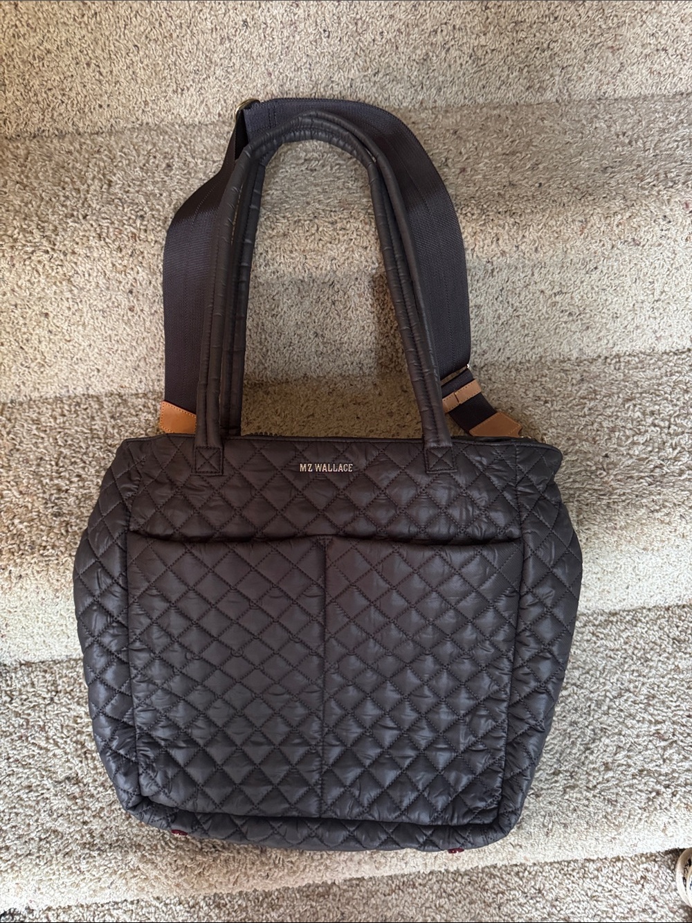 MZ Wallace Large Metro Quatro Magnet Tote with Contrast Straps